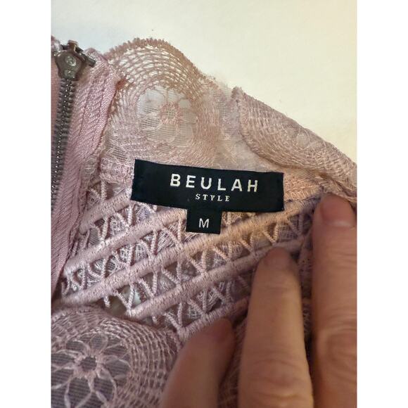 Beulah Poets Lace Blouse Medium – Romantic Victorian Ruffle Peplum Cottagecore - Picture 2 of 9